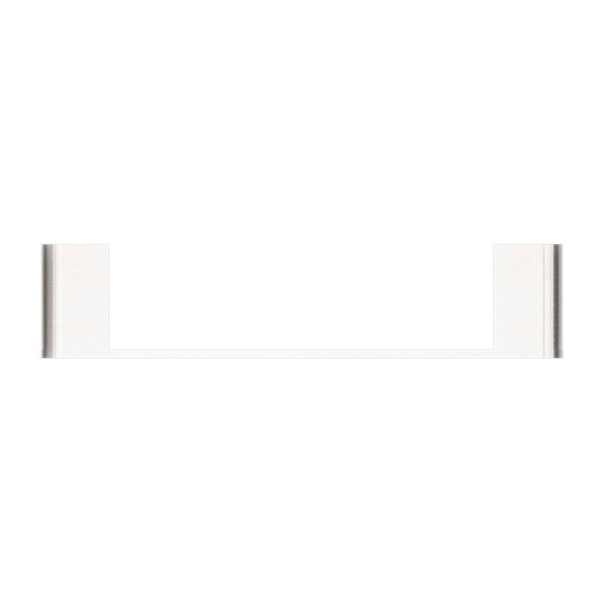 Nero Bianca Hand Towel Rail - Brushed Nickel - Image 3