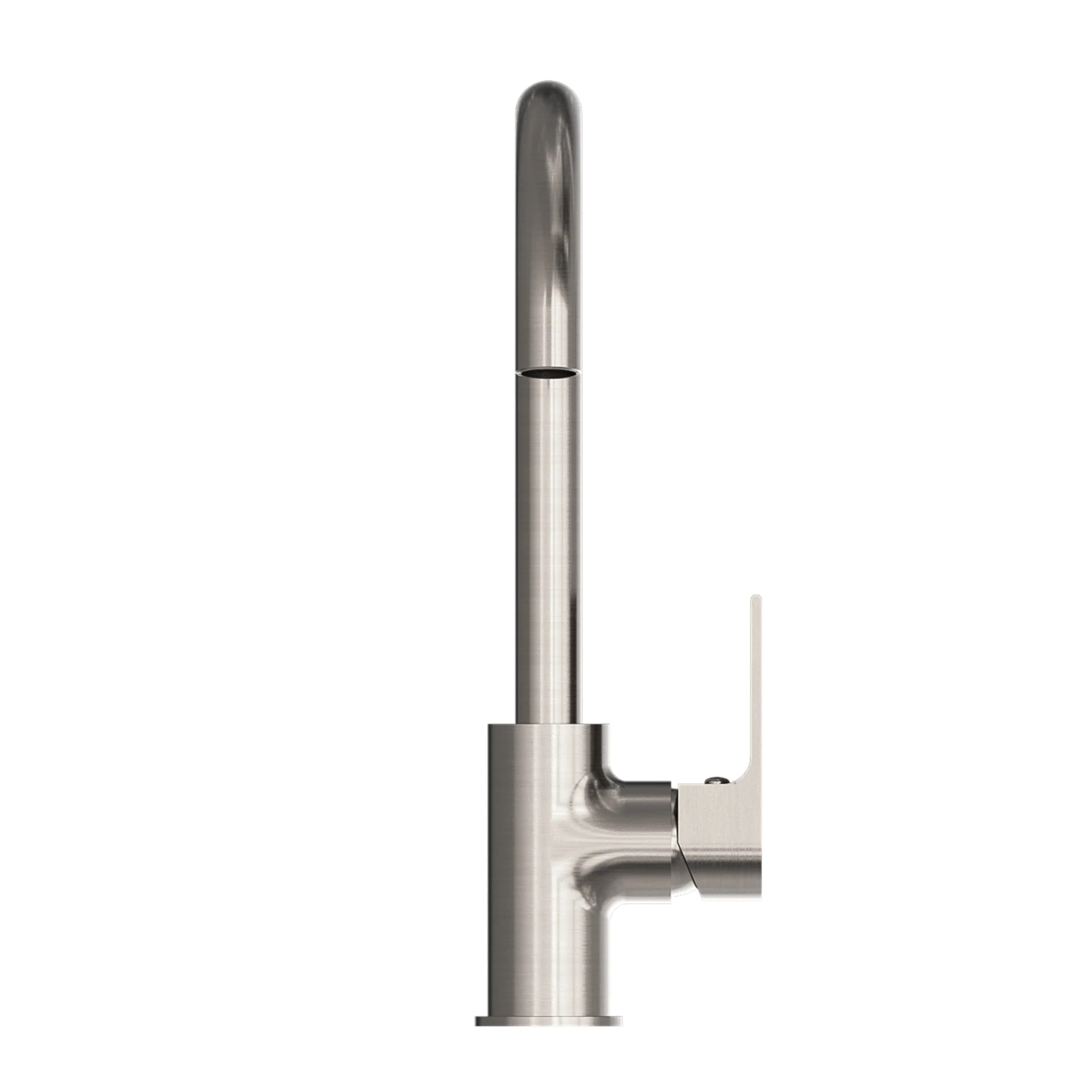 Nero Bianca Kitchen Mixer Gooseneck Spout - Brushed Nickel - Image 2