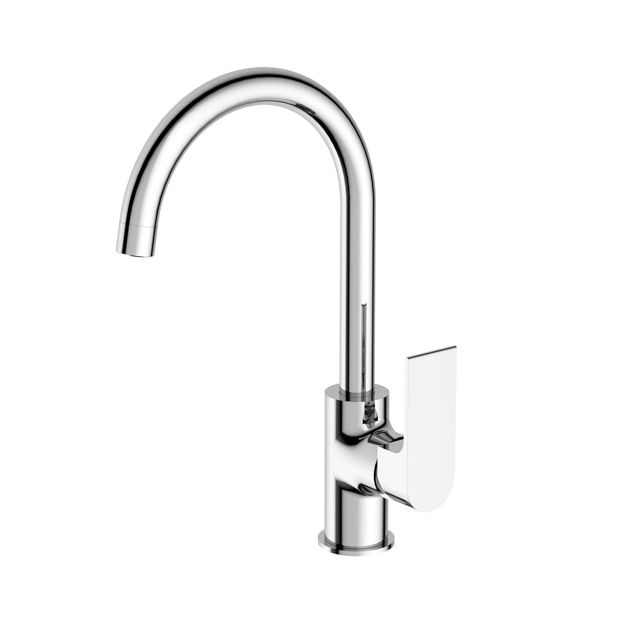 Nero Bianca Kitchen Mixer Gooseneck Spout - Chrome