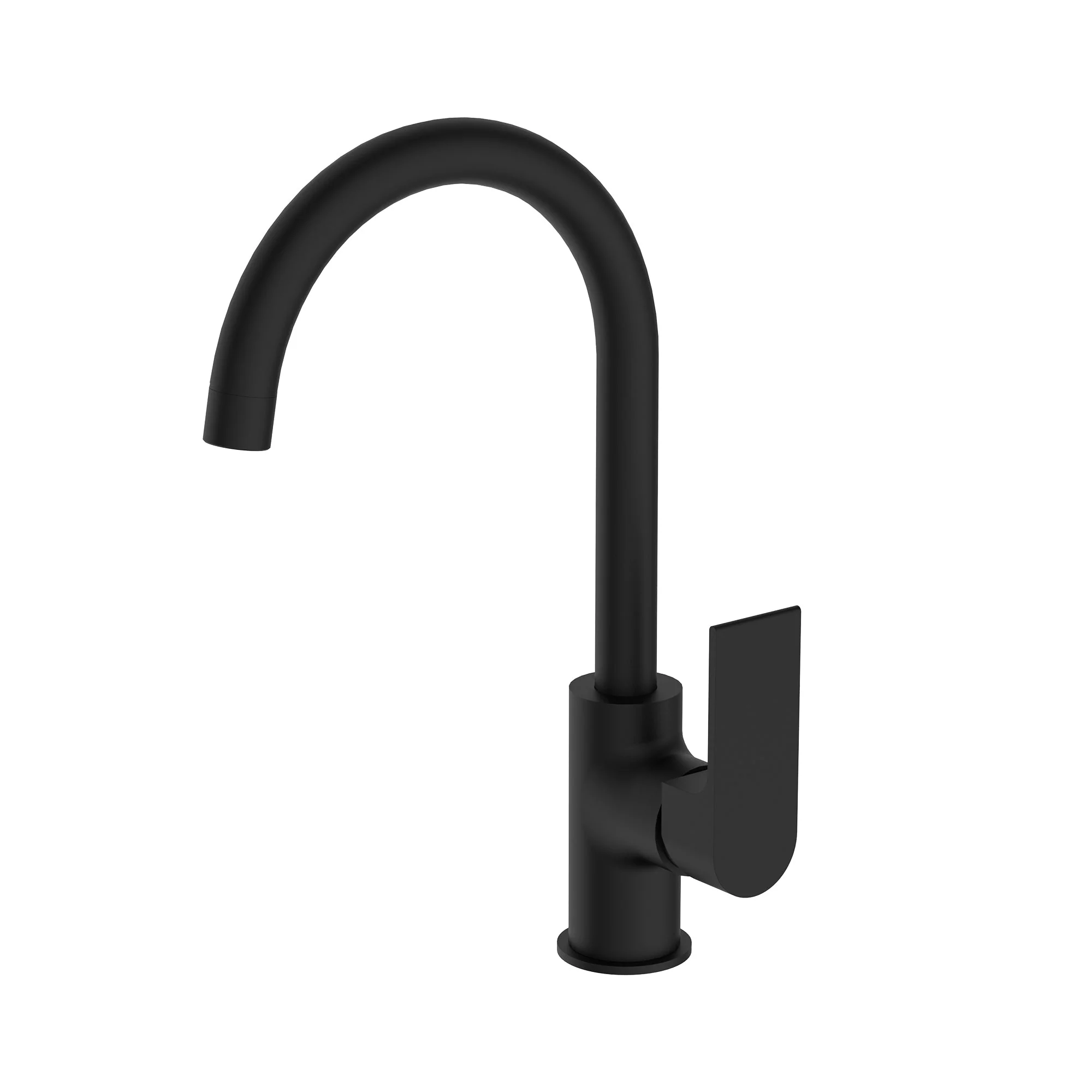 Nero Bianca Kitchen Mixer Gooseneck Spout - Black Matte