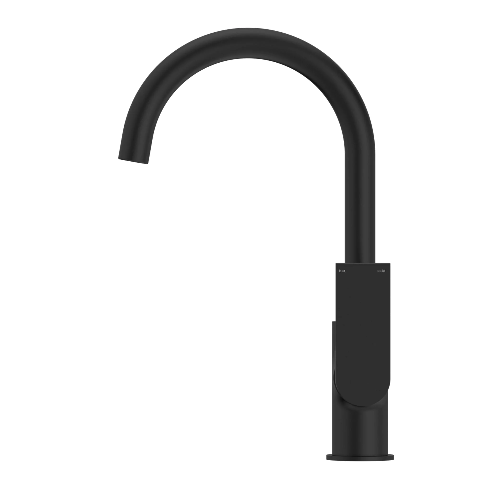 Nero Bianca Kitchen Mixer Gooseneck Spout - Black Matte - Image 3