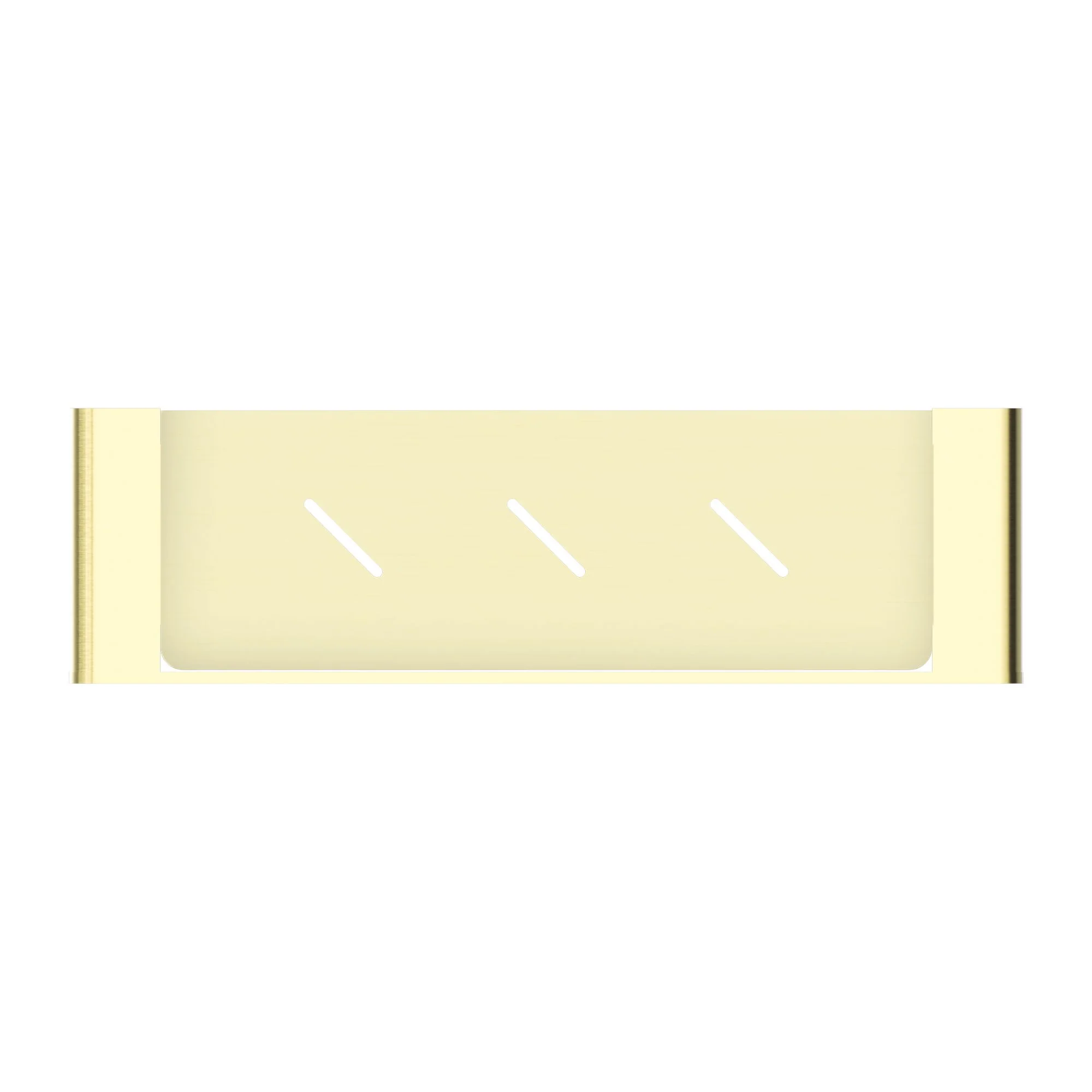 Nero Bianca Metal Shower Shelf - Brushed Gold - Image 3