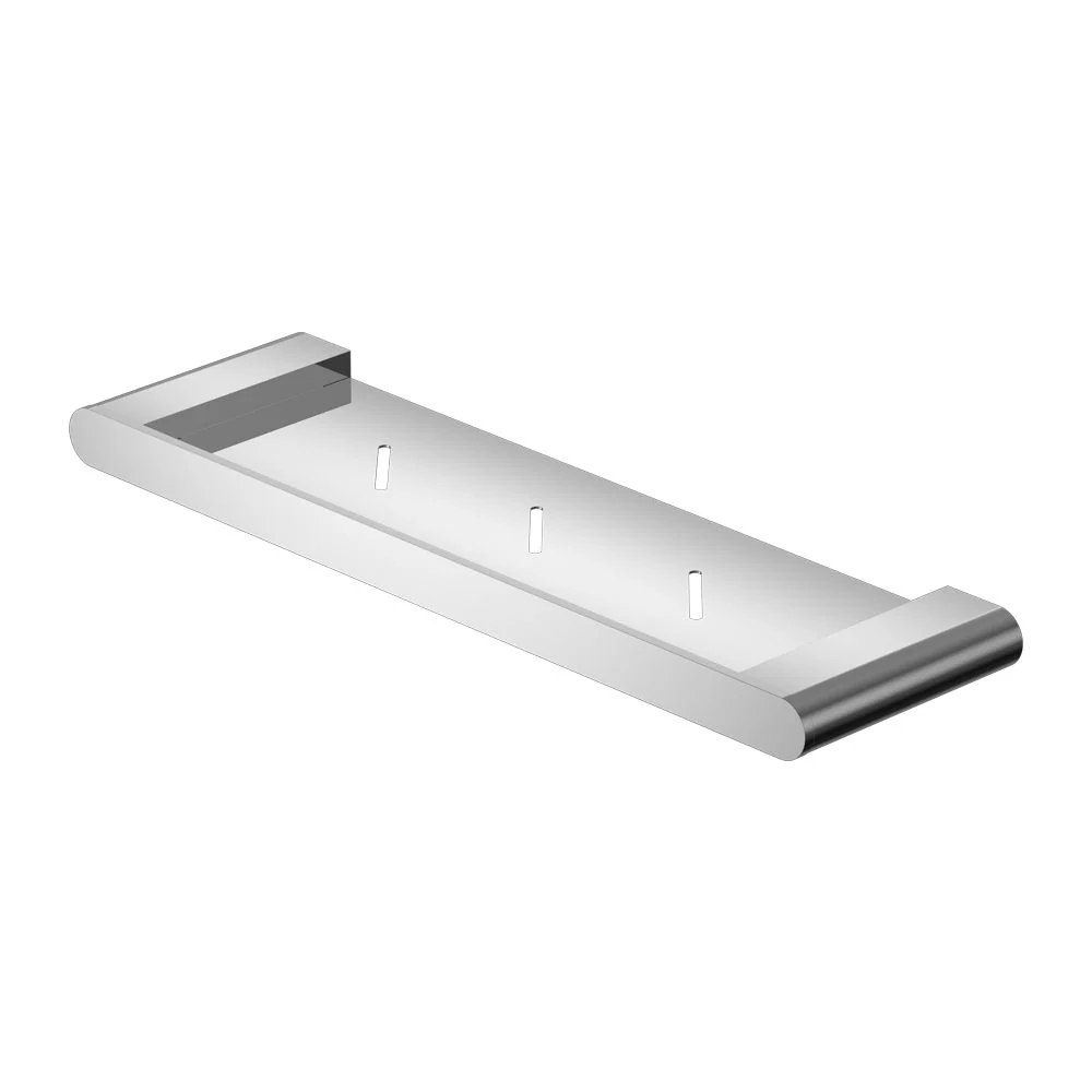 Nero Bianca Metal Shower Shelf - Chrome