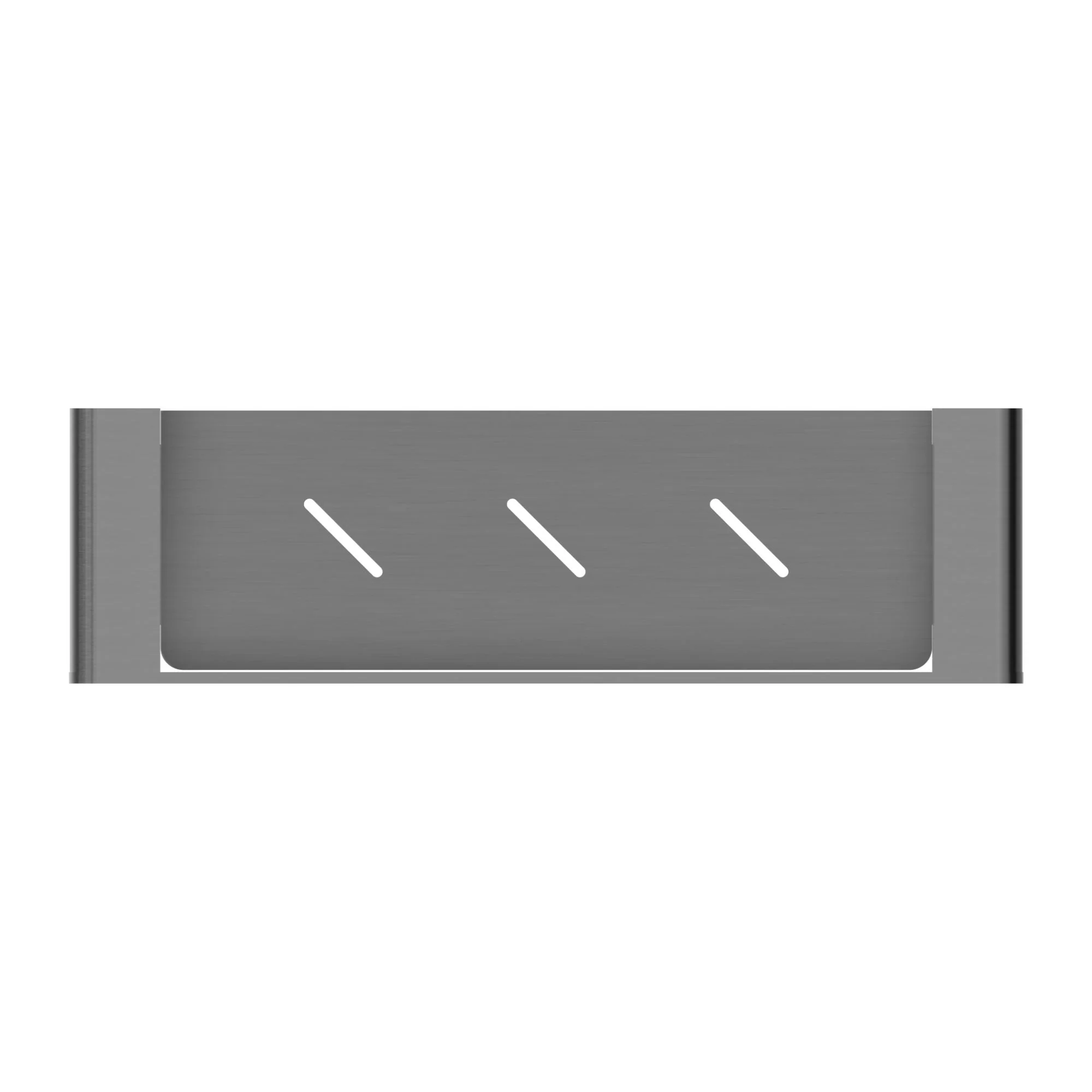 Nero Bianca Metal Shower Shelf - Gun Metal - Image 3