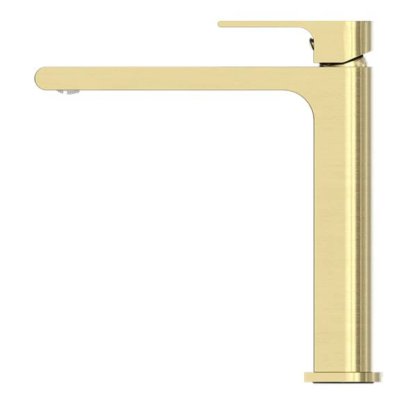 Nero Bianca Mid Tall Basin Mixer - Brushed Gold - Image 2