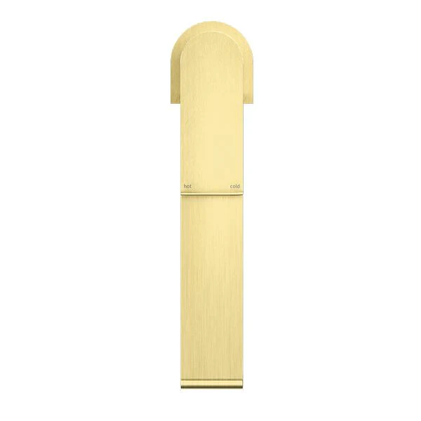 Nero Bianca Mid Tall Basin Mixer - Brushed Gold - Image 3