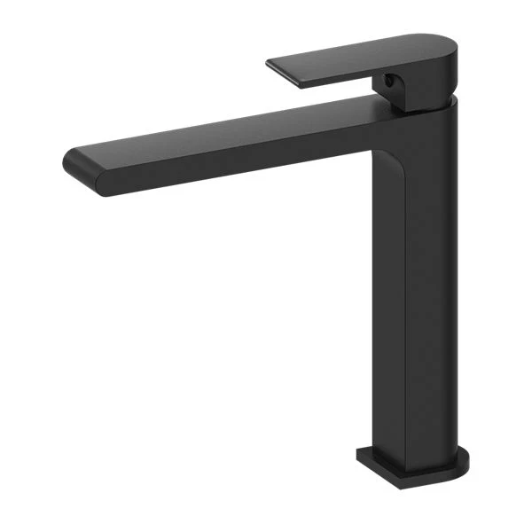 Nero Bianca Mid Tall Basin Mixer - Black Matte