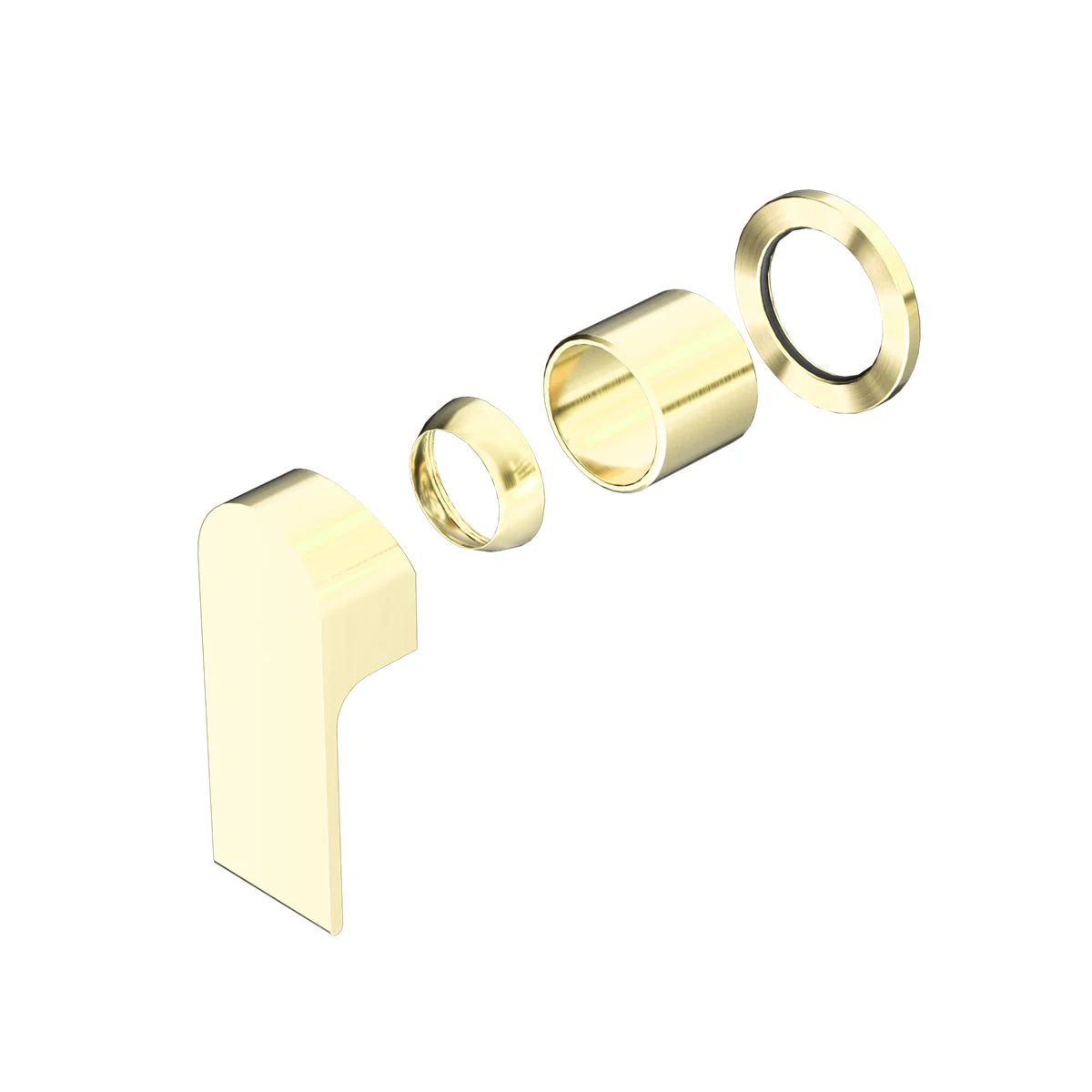 Nero Bianca Shower Mixer 60mm Plate (Trim Kit Only) - Brushed Gold