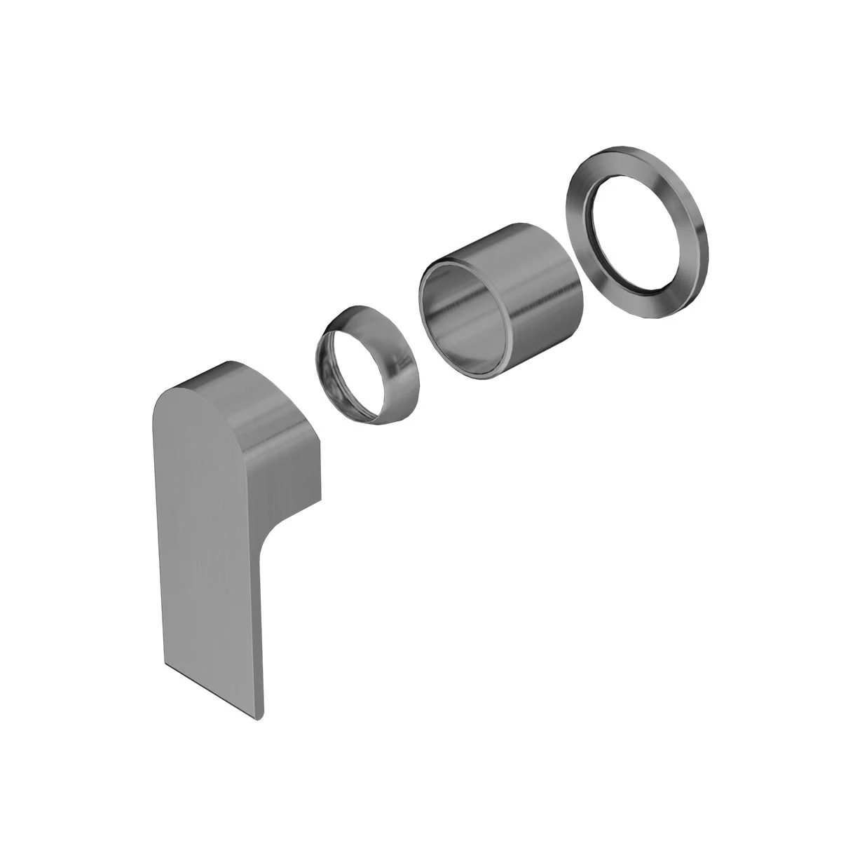 Nero Bianca Shower Mixer 60mm Plate (Trim Kit Only) - Gun Metal