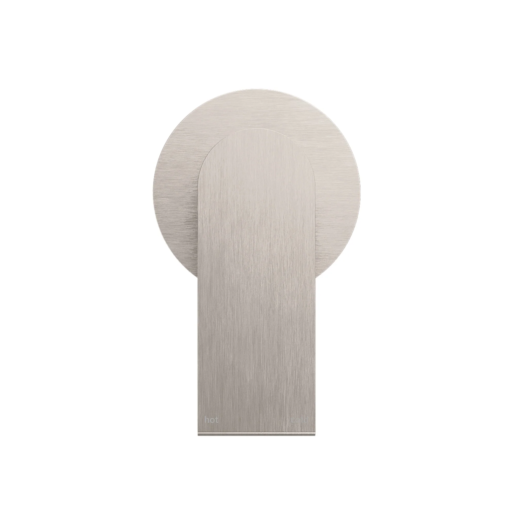 Nero Bianca Shower Mixer 80mm Plate - Brushed Nickel - Image 2