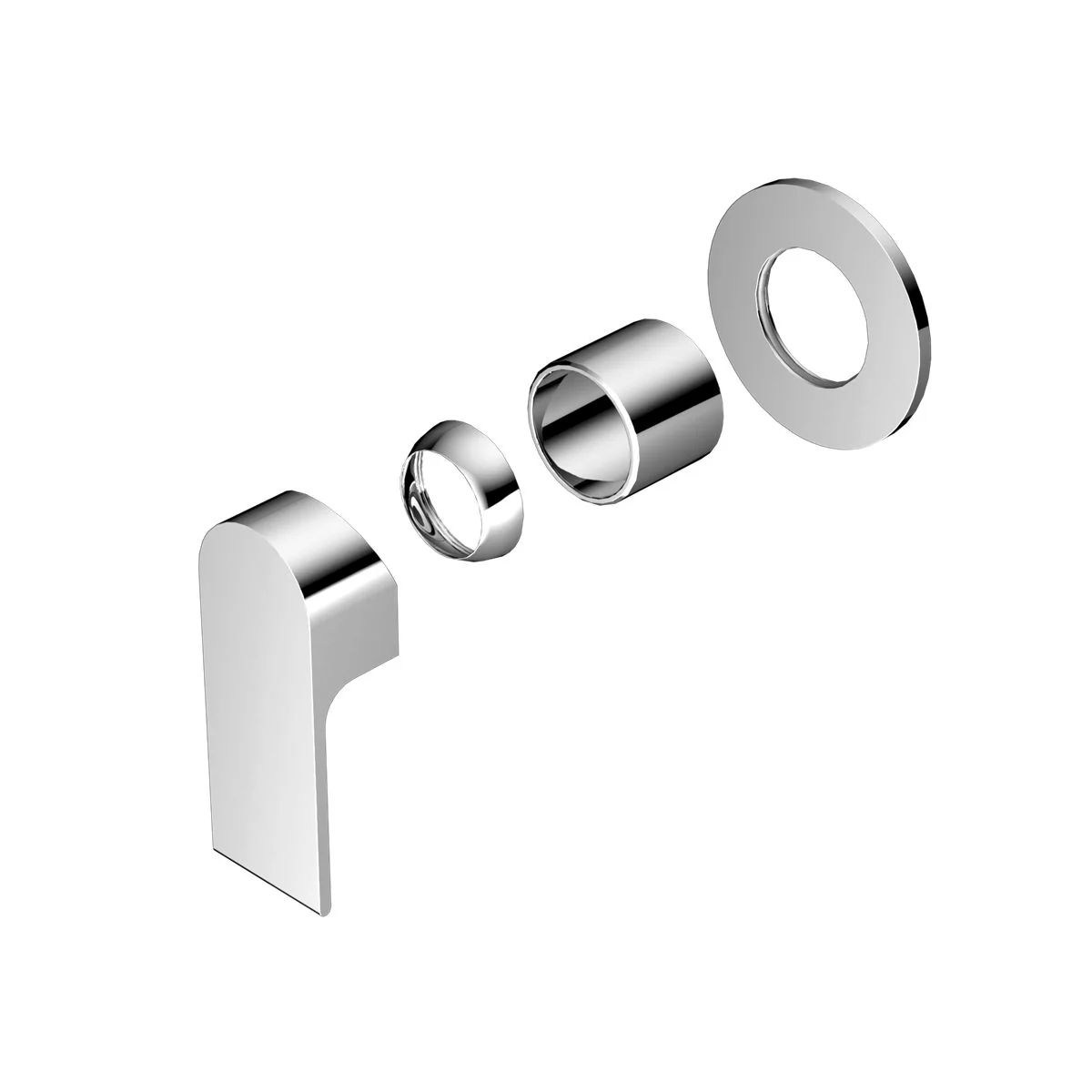Nero Bianca Shower Mixer 80mm Plate (Trim Kit Only) - Chrome