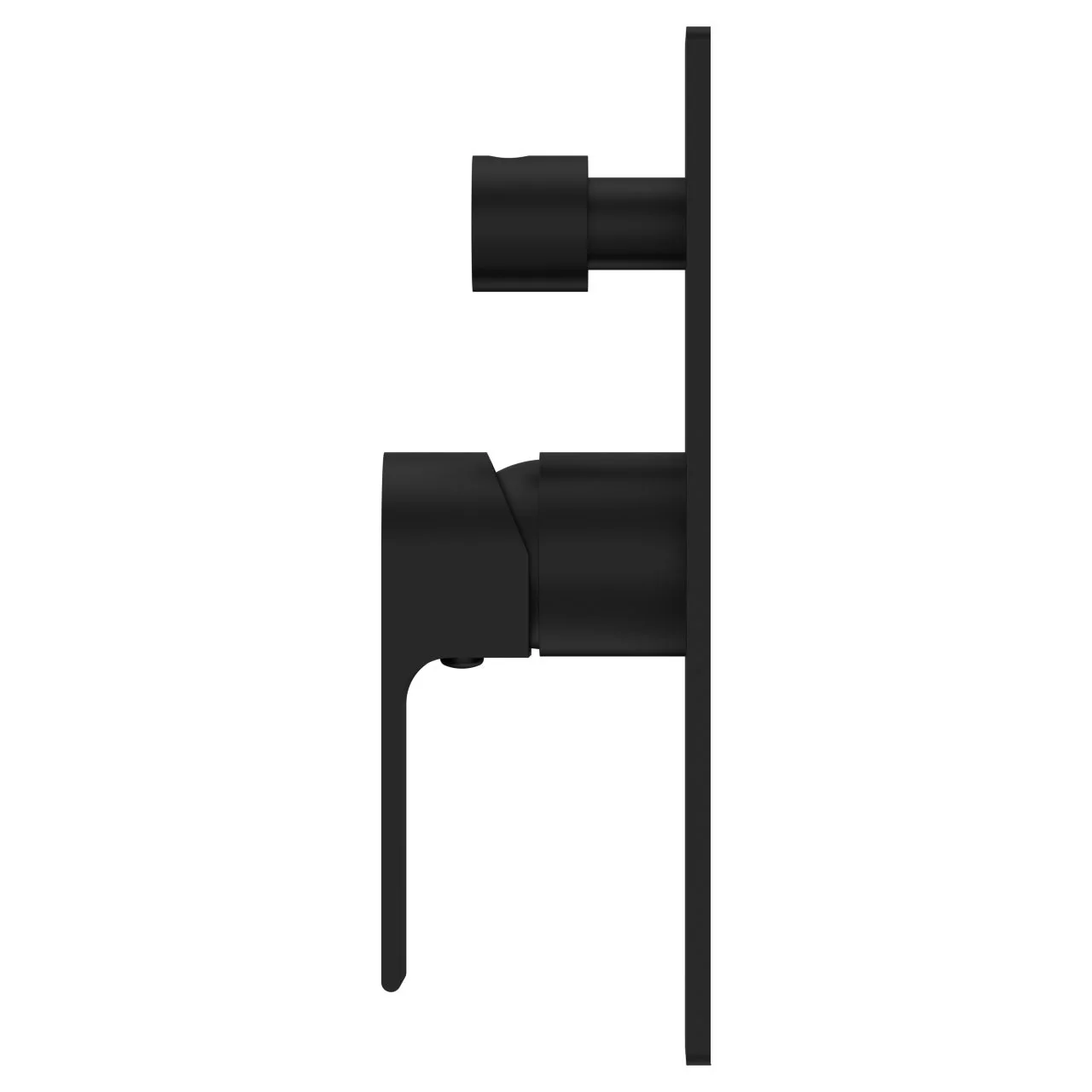 Nero Bianca Shower Mixer With Diverter - Black Matte - Image 3