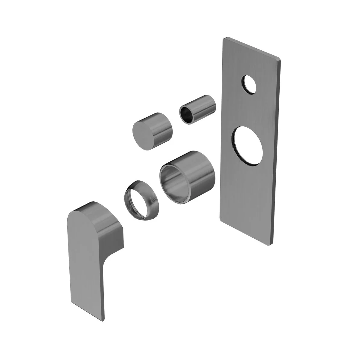Nero Bianca Shower Mixer With Diverter (Trim Kit Only) - Gun Metal