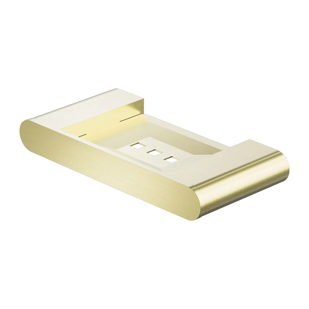 Nero Bianca Soap Dish Holder - Brushed Gold