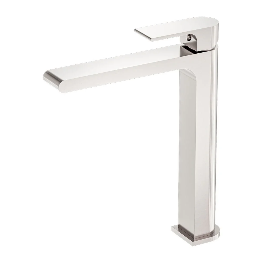 Nero Bianca Tall Basin Mixer - Brushed Nickel