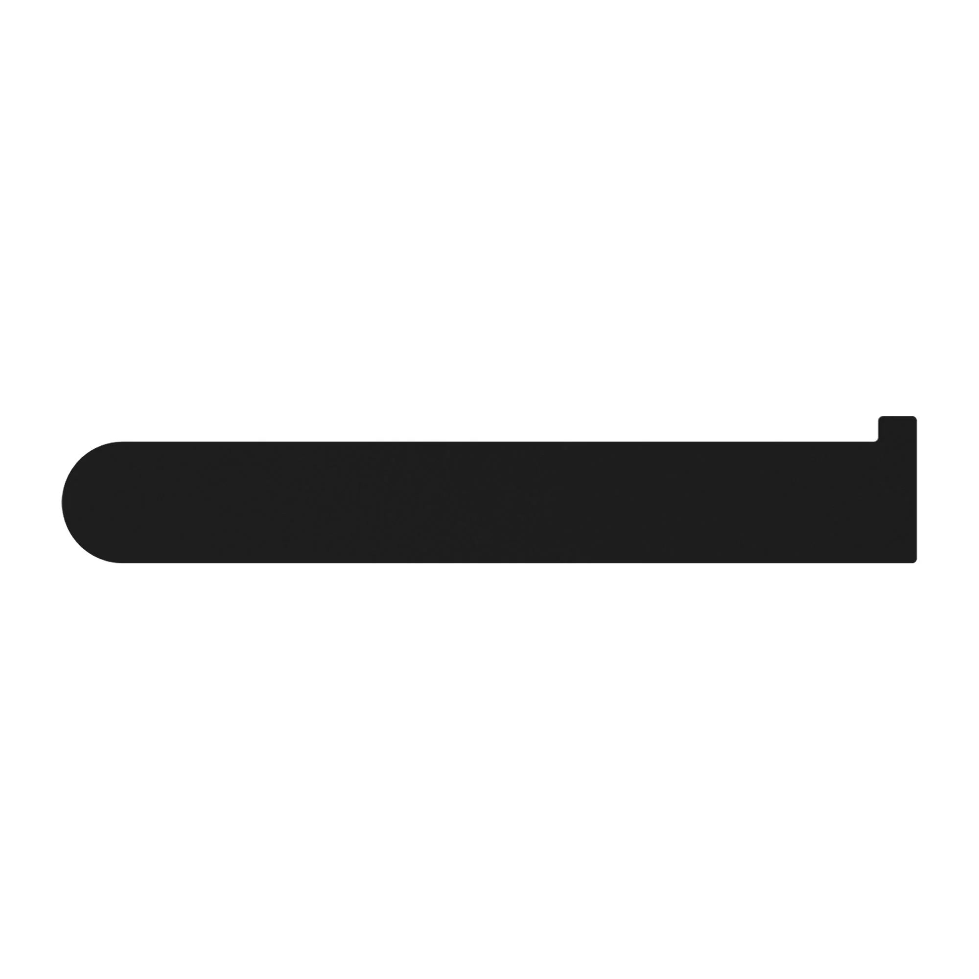 Nero Bianca Toilet Roll Holder - Black Matte - Image 2
