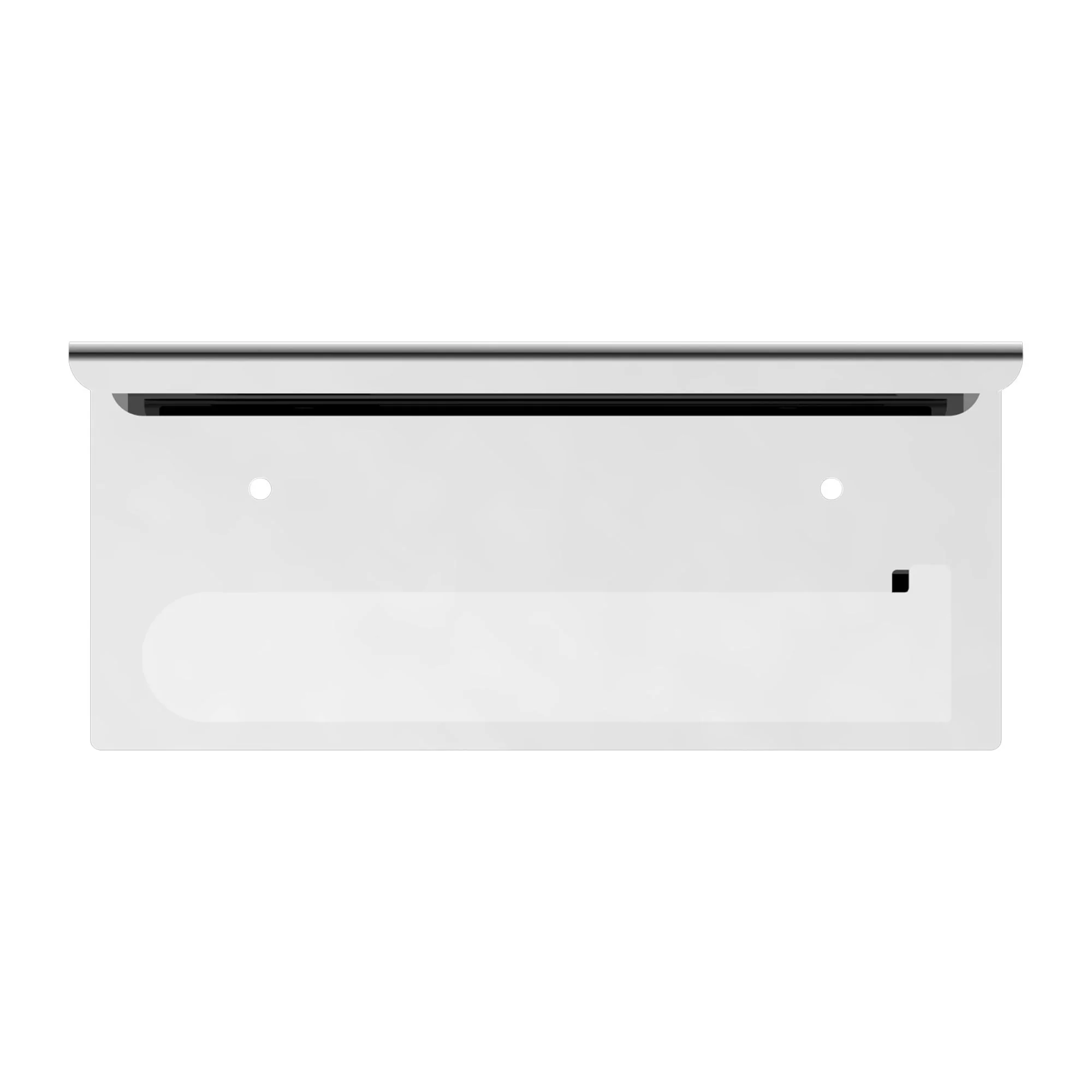 Nero Bianca Toilet Roll Holder With Phone Holder - Chrome - Image 2