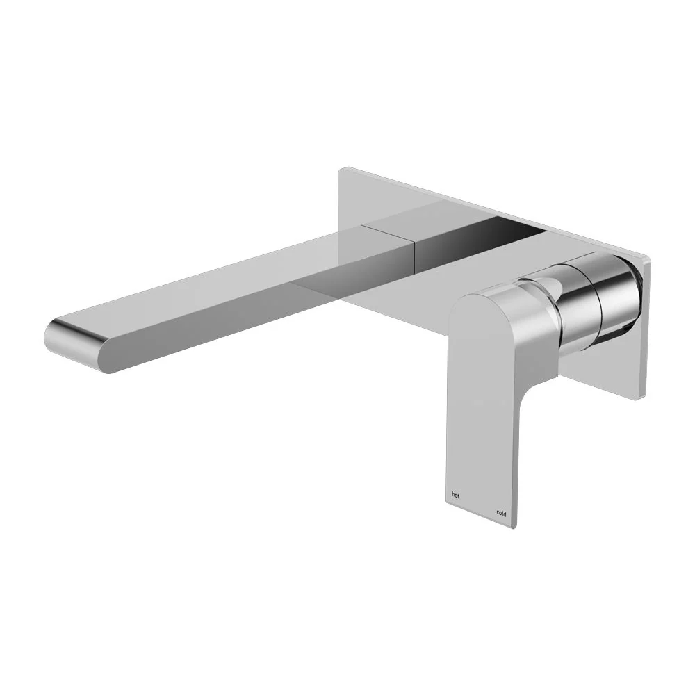 Nero Bianca Wall Basin/Bath Mixer - Chrome