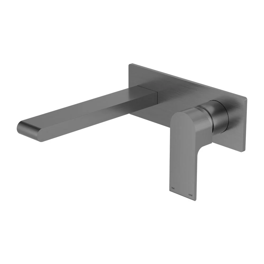 Nero Bianca Wall Basin/Bath Mixer - Gun Metal
