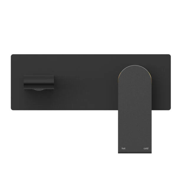Nero Bianca Wall Basin/Bath Mixer - Black Matte - Image 2