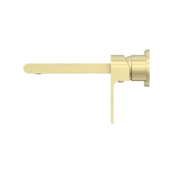 Nero Bianca Wall Basin/Bath Mixer Separate Back Plate - Brushed Gold - Image 3