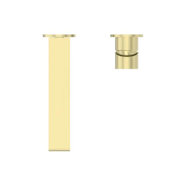 Nero Bianca Wall Basin/Bath Mixer Separate Back Plate - Brushed Gold - Image 4