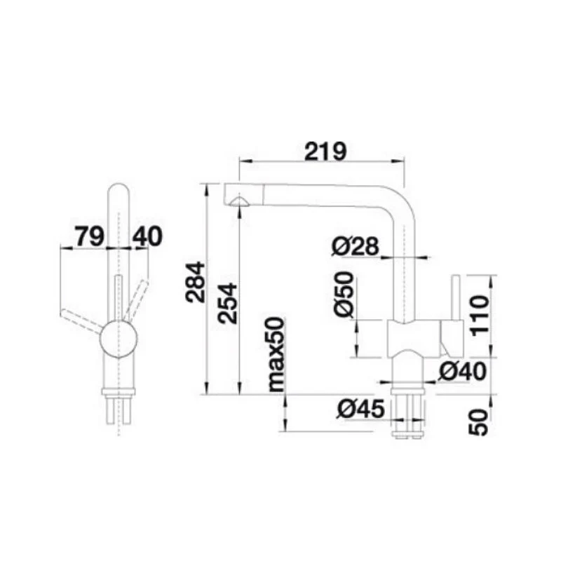 Blanco LINUS Single Lever Mixer Tap - Chrome - Image 2