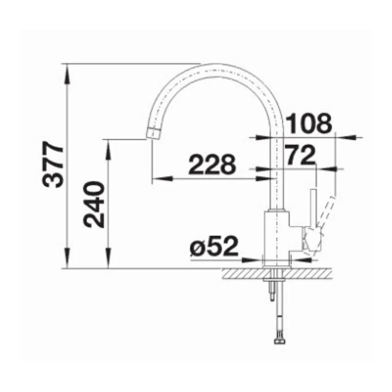Blanco MIDA XL Single Lever Mixer Tap - Anthracite - Image 2