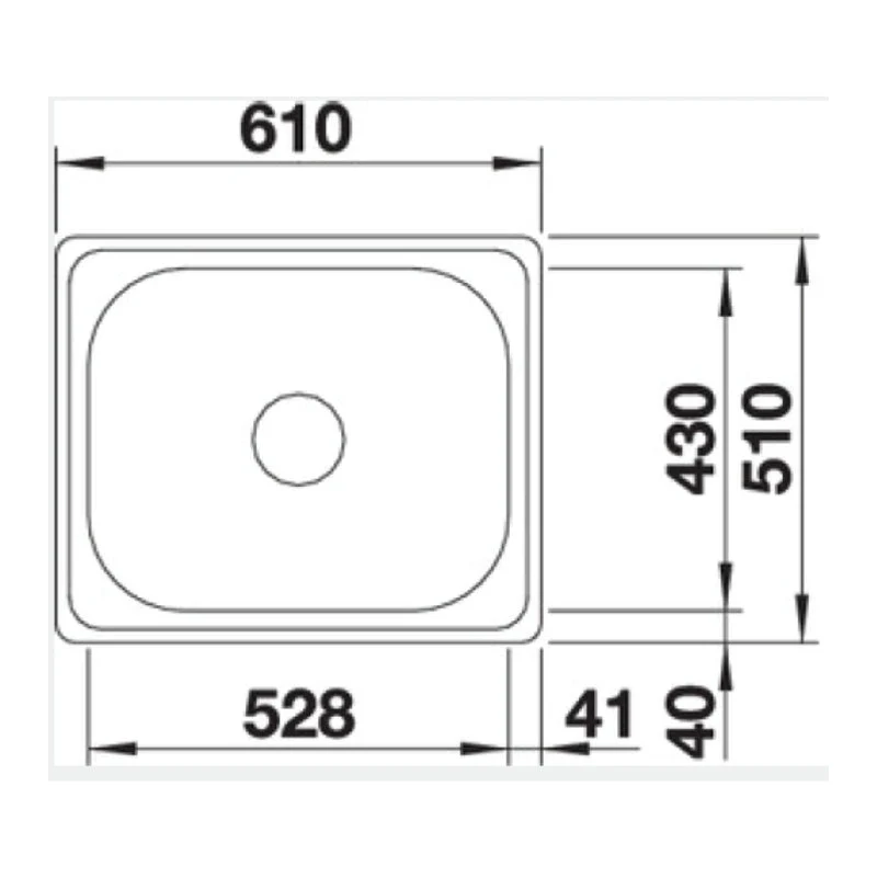 Blanco PLENTA 6 Single Bowl Laundry Tub - with Tap Hole - Image 2