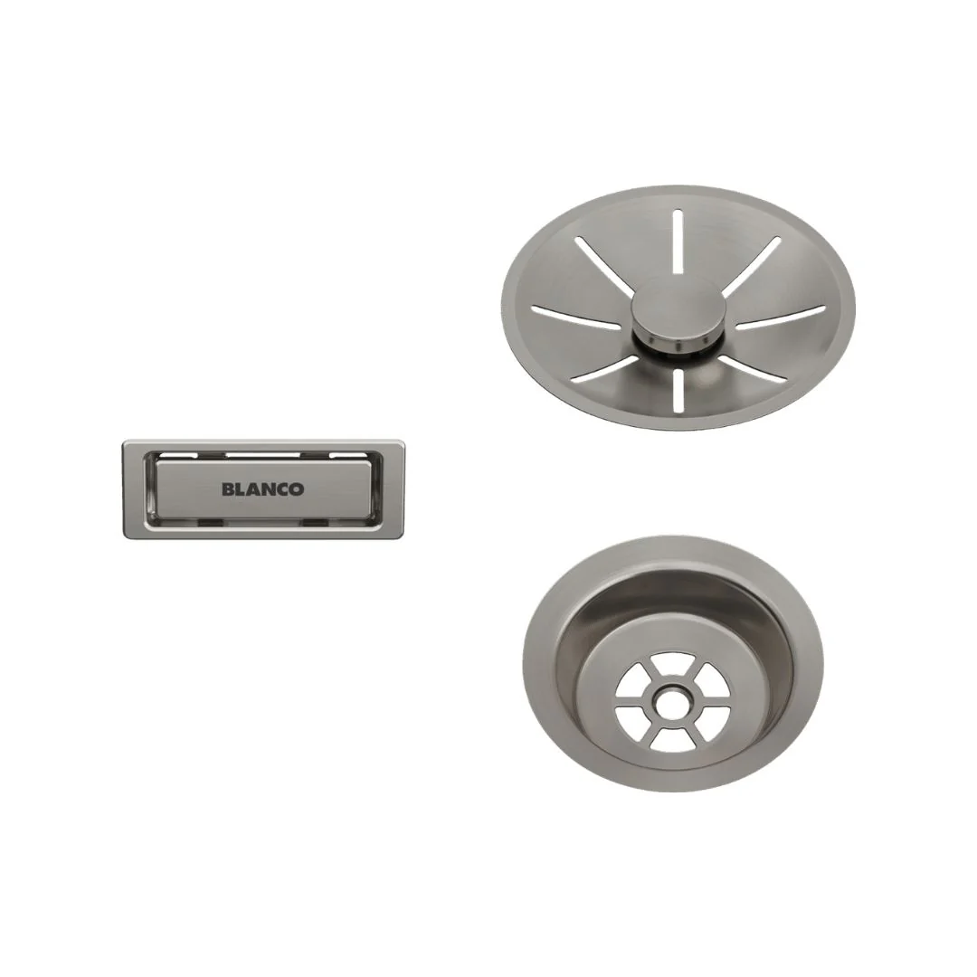 Blanco Strainer System Satin Platinum Edition for Single Bowl Sinks