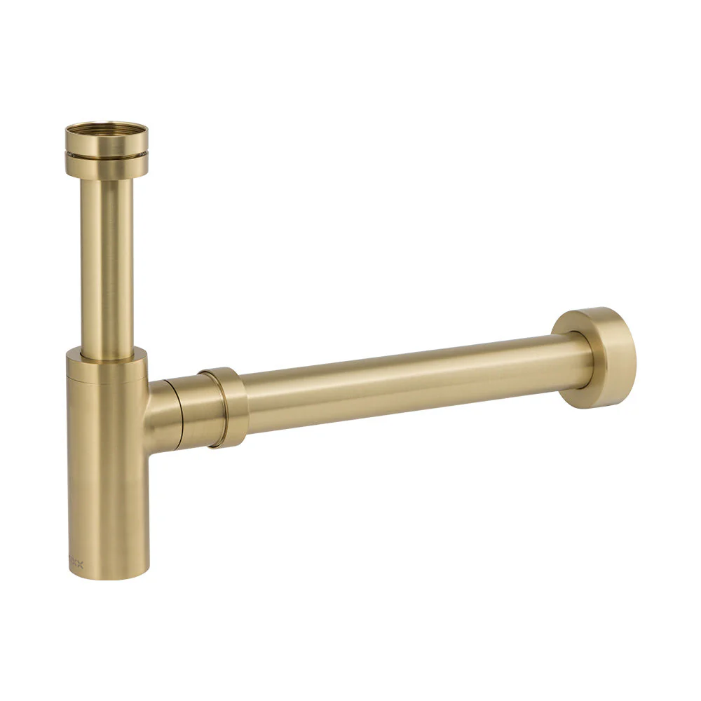 Mixx Brass Bottle Trap Round - Brushed Gold