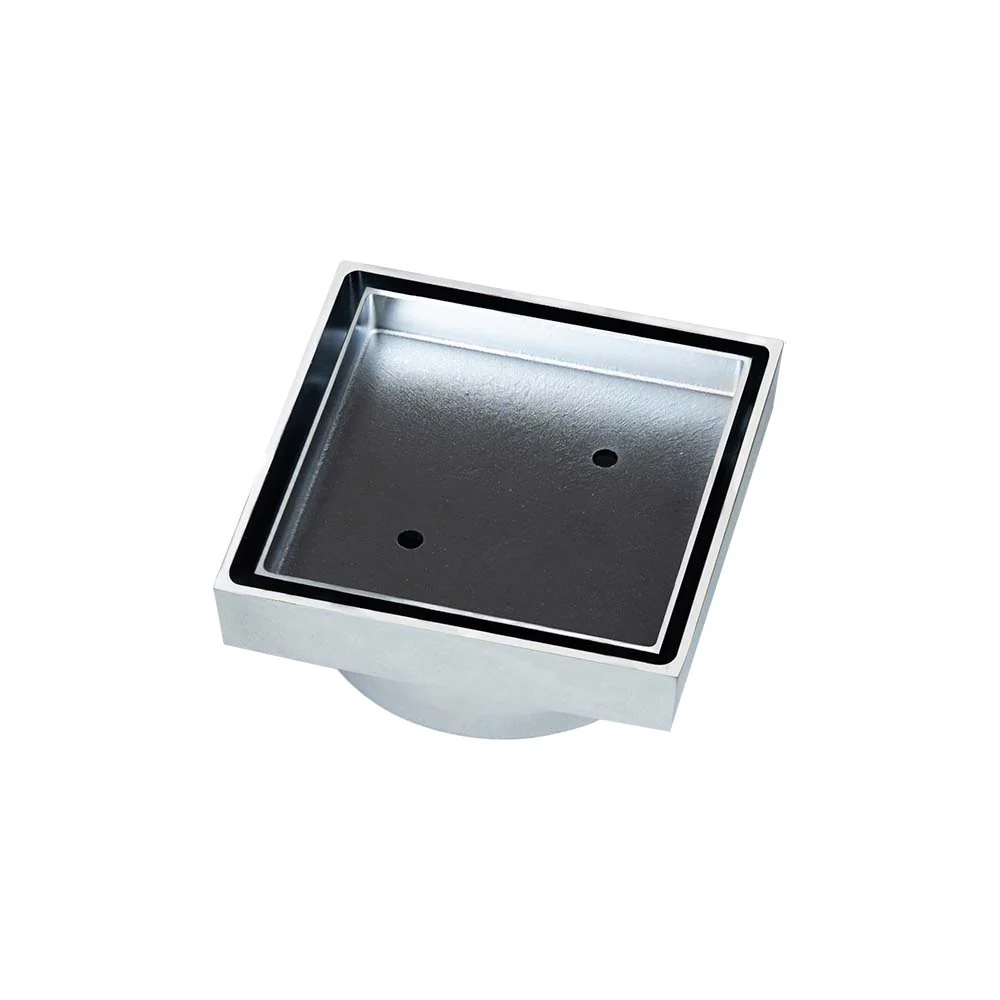 Mixx Brass Tile Grate Square 100mm - Chrome