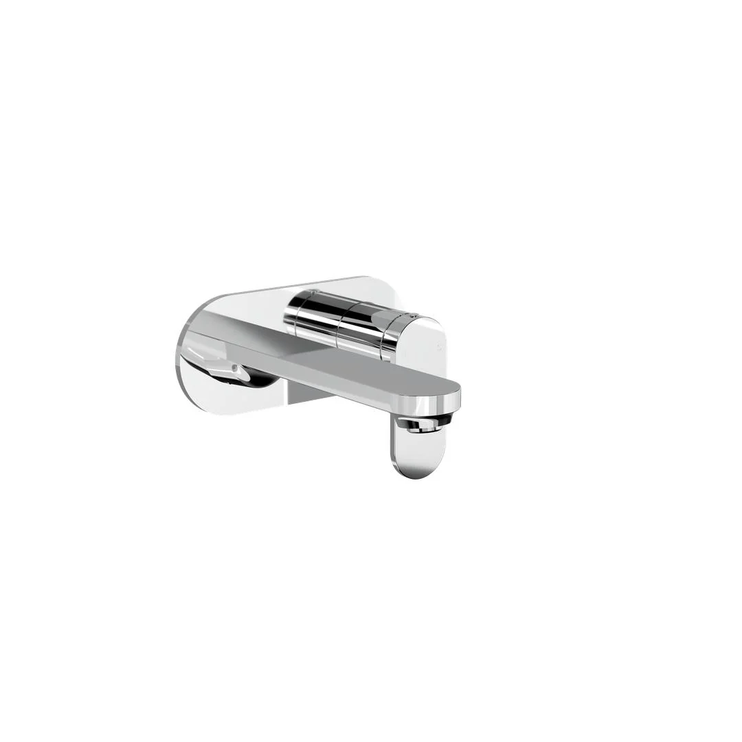 Linsol Capo 1-Plate Wall Basin or Bath Mixer - Chrome - Image 2