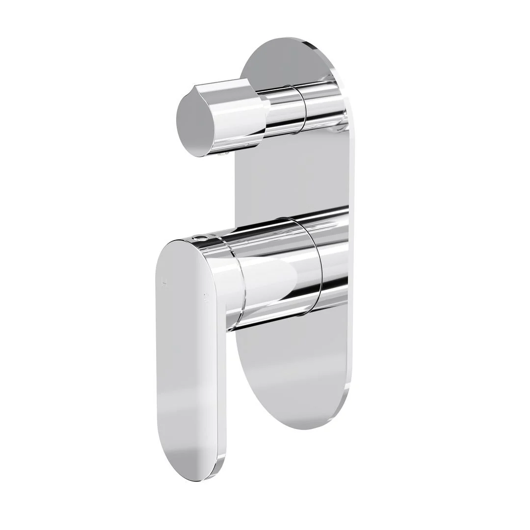 Linsol Capo 1-Plate Wall Mixer with Divertor Trim Kit - Chrome