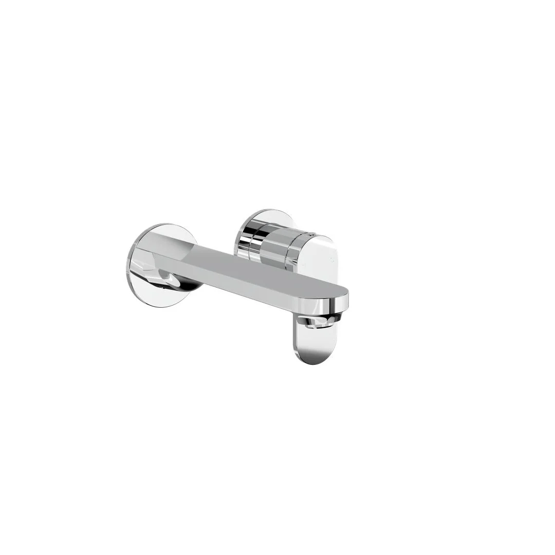 Linsol Capo 2-Plate Wall Basin or Bath Mixer Trim Kit - Chrome - Image 2