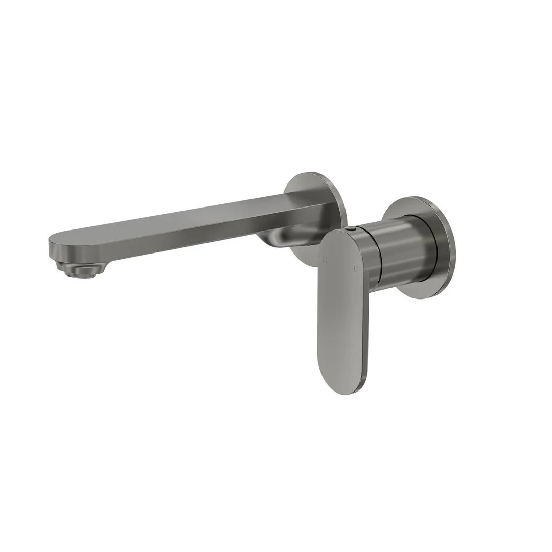 Linsol Capo 2-Plate Wall Basin or Bath Mixer Trim Kit - Gunmetal