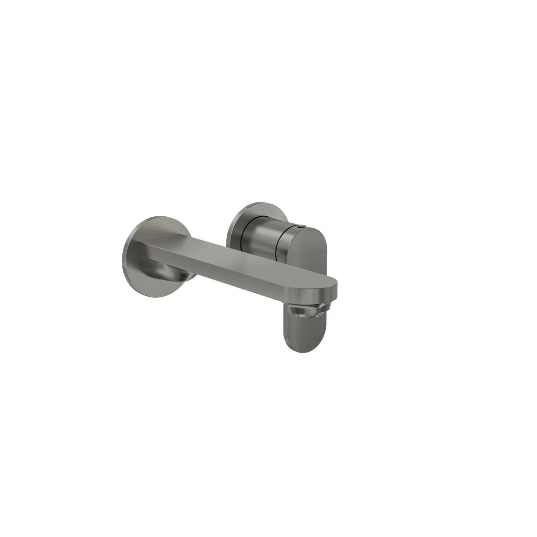 Linsol Capo 2-Plate Wall Basin or Bath Mixer Trim Kit - Gunmetal - Image 2