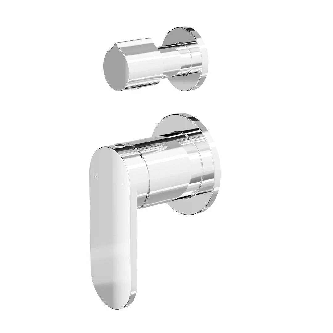Linsol Capo 2-Plate Wall Mixer with Divertor - Chrome