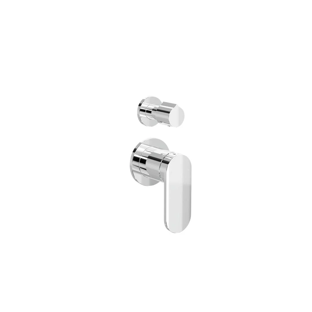Linsol Capo 2-Plate Wall Mixer with Divertor - Chrome - Image 2
