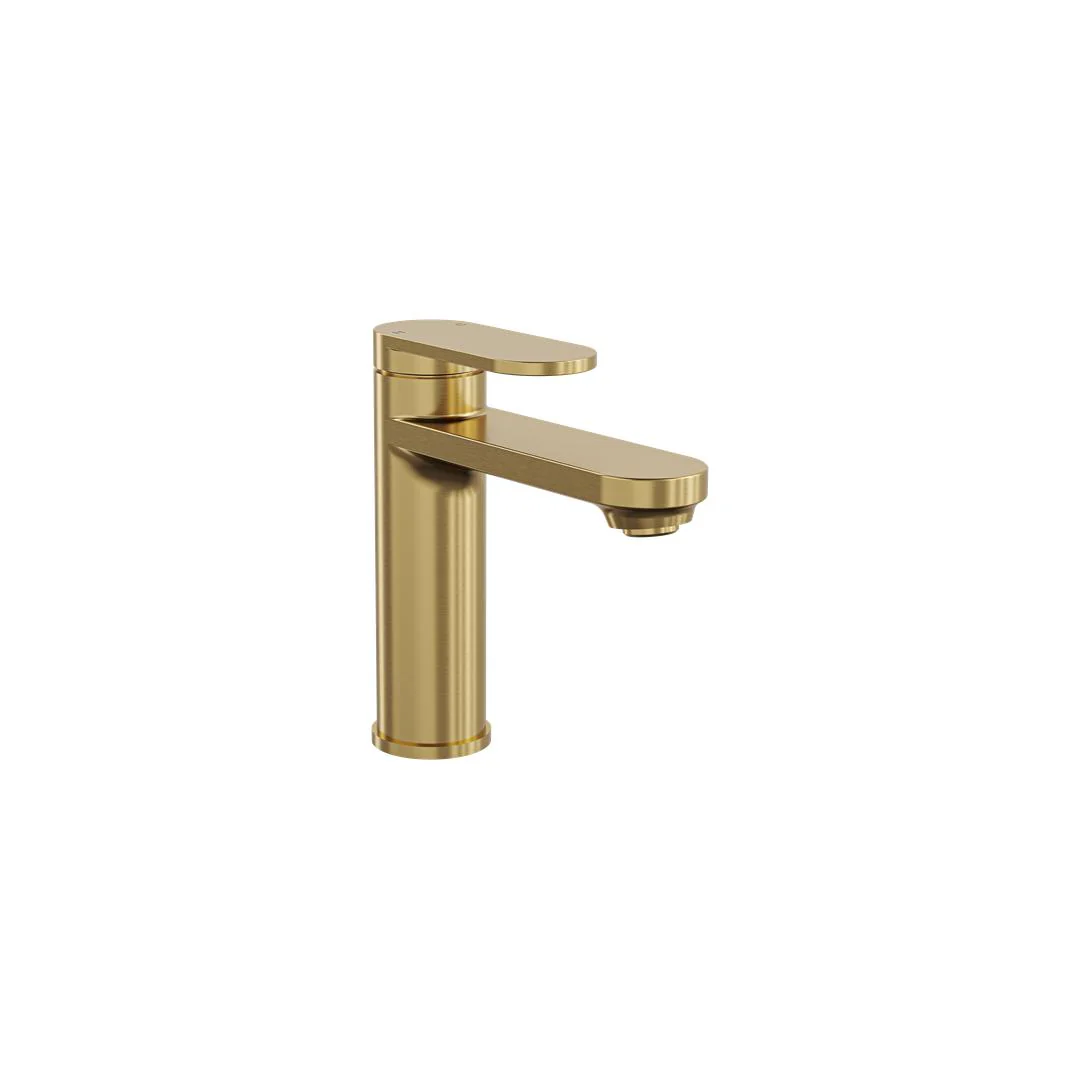 Linsol Capo Basin Mixer - Brushed Brass - Image 2