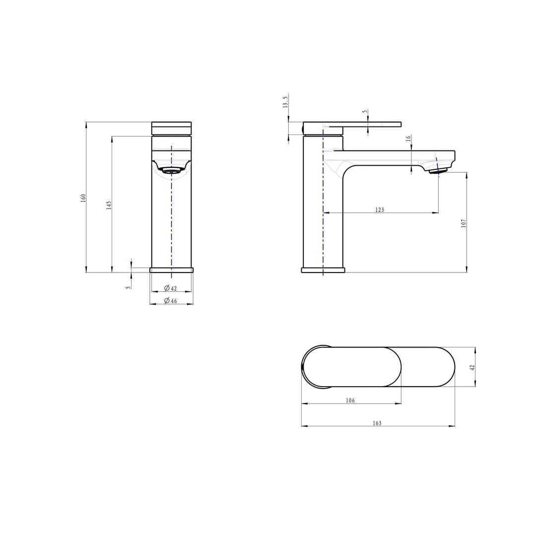 Linsol Capo Basin Mixer - Brushed Brass - Image 3