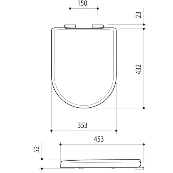 Caroma Arc Soft Close Toilet Seat with GermGard - Image 3