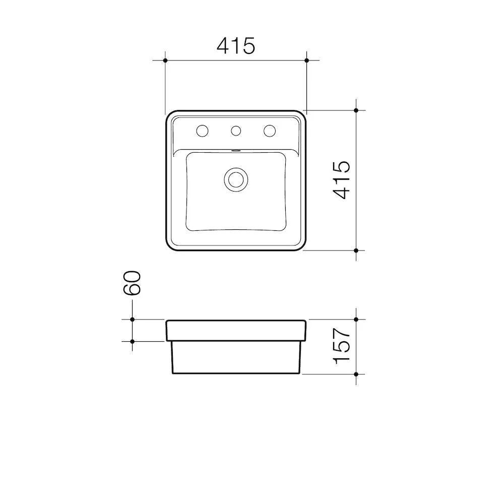 Caroma Carboni II Inset Basin - Image 3