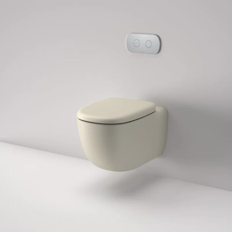 Caroma Contura II Cleanflush Wall Hung Invisi Series II Suite - Clay