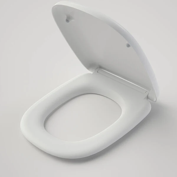 Caroma Contura II Soft Close Toilet Seat - White Gloss - Image 3