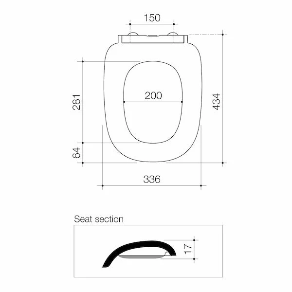 Caroma Contura II Soft Close Toilet Seat - White Gloss - Image 4