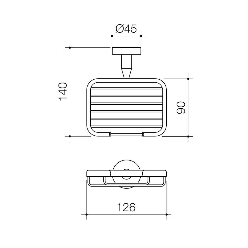 Caroma Cosmo Metal Soap Basket - Image 2