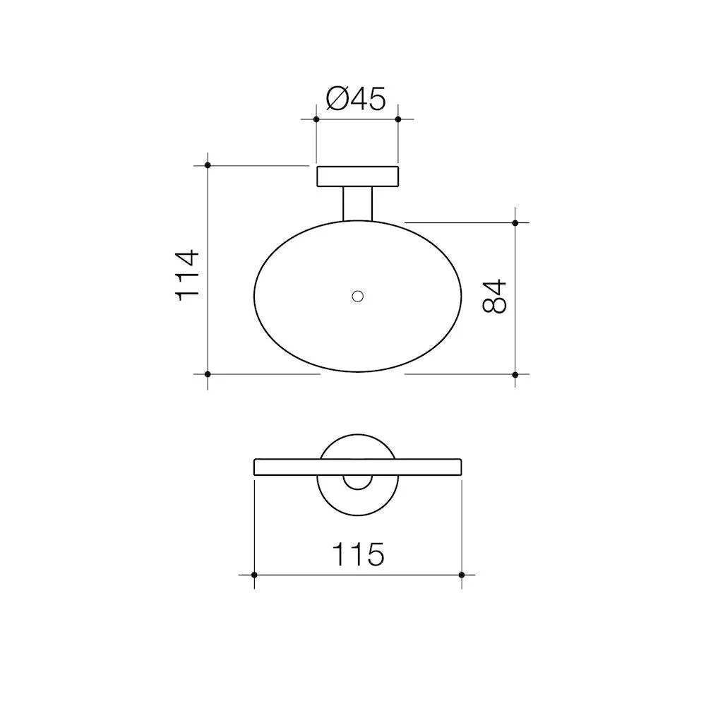 Caroma Cosmo Metal Soap Holder - Image 2