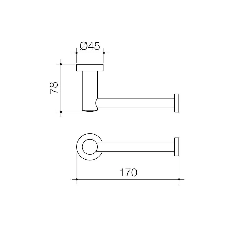 Caroma Cosmo Metal Toilet Roll Holder - Image 2