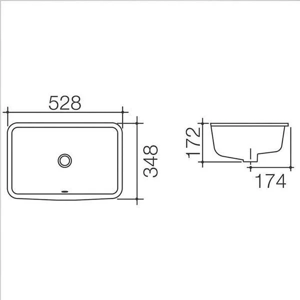 Caroma Cube 500mm Undermount Basin - Image 3